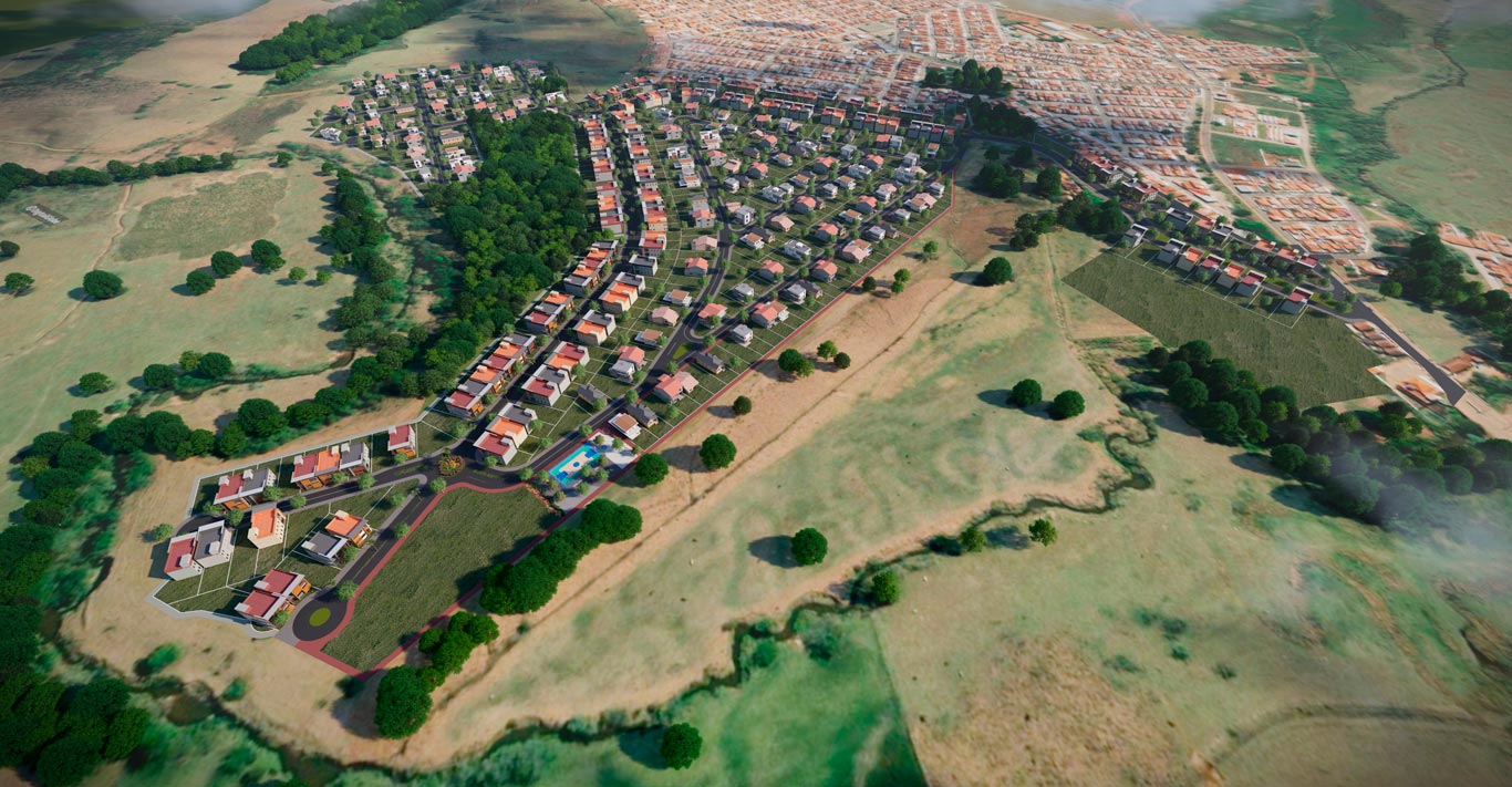Vista aérea de empreendimento Altazzi